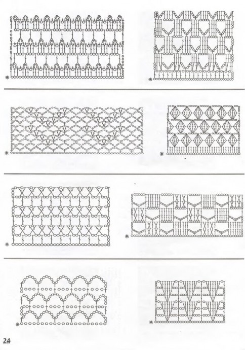 Книга с образцами узоров для вязания крючком