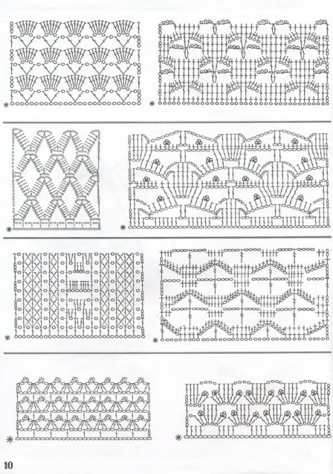 Книга с образцами узоров для вязания крючком