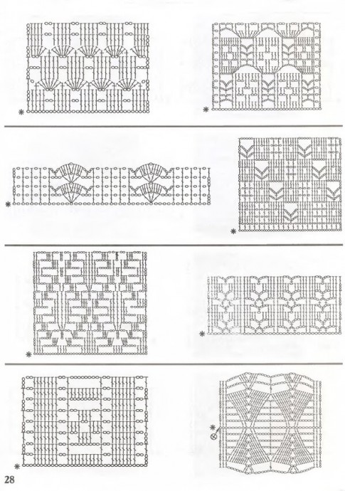 Книга с образцами узоров для вязания крючком