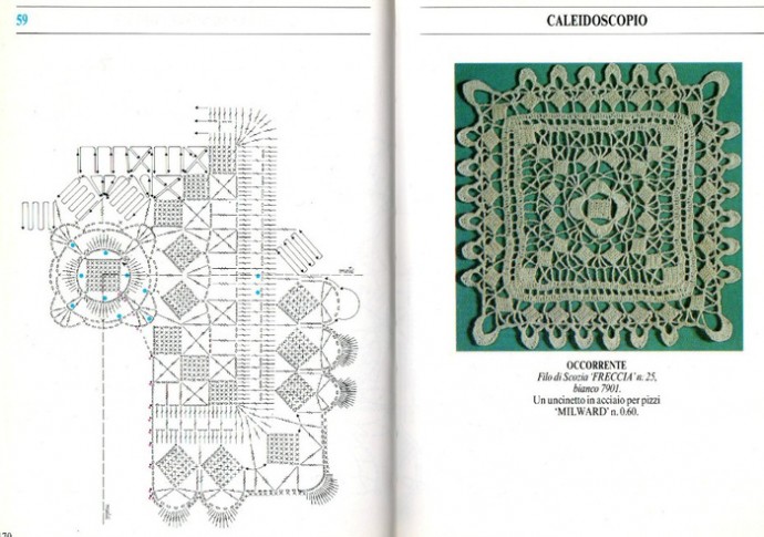 Мотивы крючком, кружево, узоры для филейного вязания