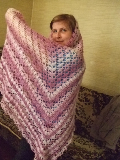 Шаль *цветы сирени* Шаль *цветы сирени*