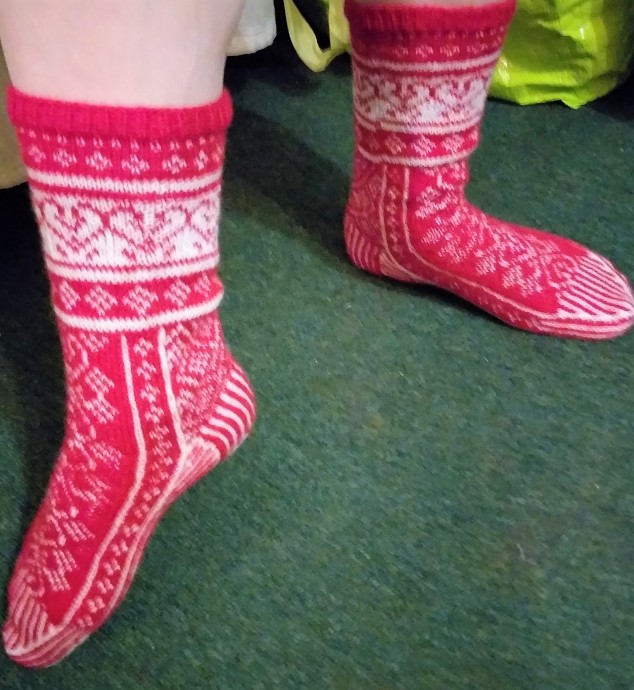 Носки жаккардом Носки жаккардом