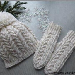 Шапка и варежки