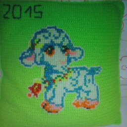 Новогодние подушки внучке