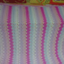 Одеяло для внучки крючком.