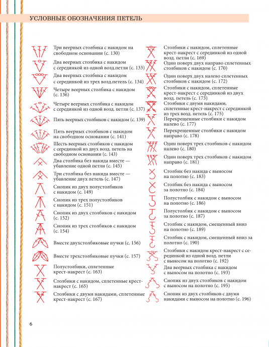 Самый полный список условных обозначений для чтения схем крючком