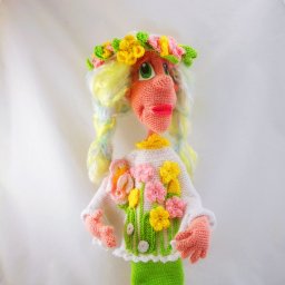 Парочка садовых феечек. Крючок.