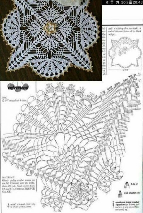 САЛФЕТКИ КРЮЧКОМ. СХЕМЫ.