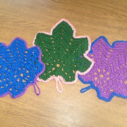 Прихватки крючком.