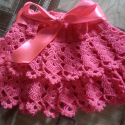 Юбка крючком для доченьки.