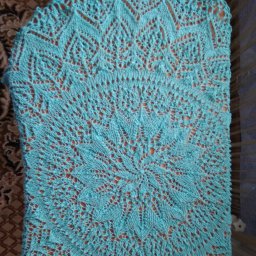 Скатерть спицами