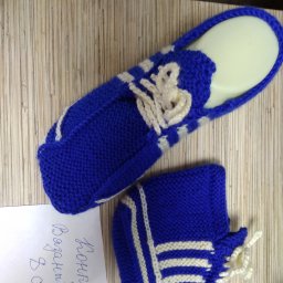 Мокасины спицами