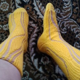 Носочки в технике свинг