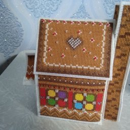 Новогодний домик (я это сделала)