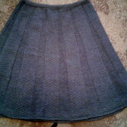 Теплая юбка спицами.