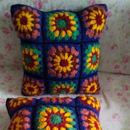 Вязаные наволочки.