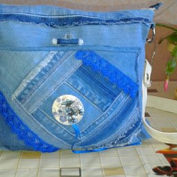 Вторая жизнь старых джинсов. Сумочка для модницы.
