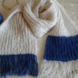 Шарф комбинированный.
