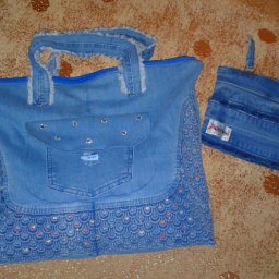 Вторая жизнь старых джинсов.