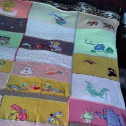 Еще один плед из остатков