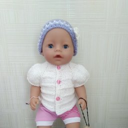 Кофточка для куклы беби борн