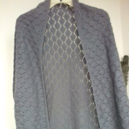 Шаль спицами