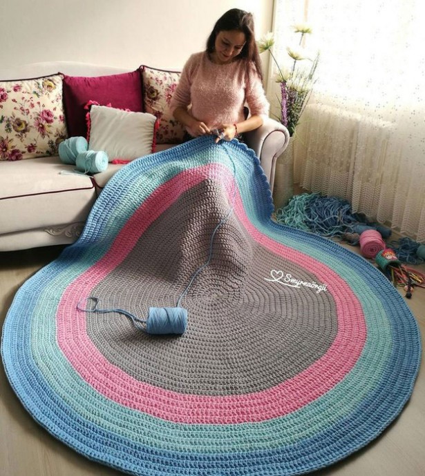 Идеи детских ковриков от  мастерицы Aylin Temizkan