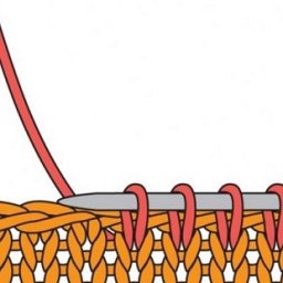 Набор петель по краю изделия спицами