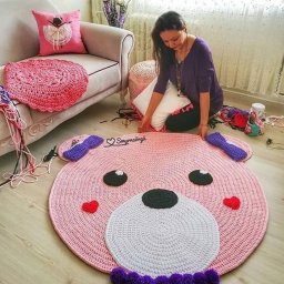 Идеи детских ковриков от  мастерицы Aylin Temizkan