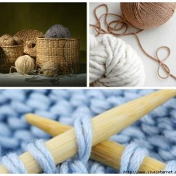 Как заправить нить в процессе вязания