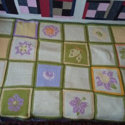 Пробы в тунисском вязании