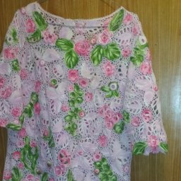 Моя первая кофточка 10 лет назад.