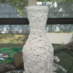 Декорирование простой бутылки.