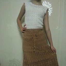 Юбка крючком