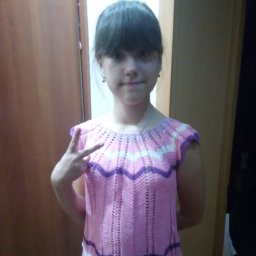 Розовая маечка крючком