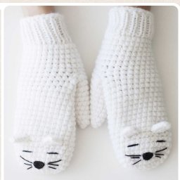 Варежки "кошечка"