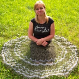 Юбка по схеме шали Фрея.