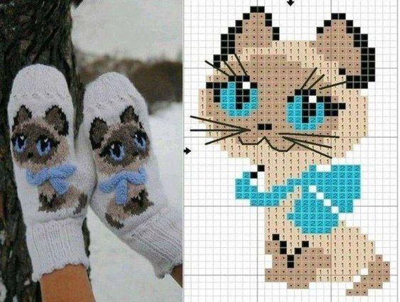 Варежки "Котенок по имени Гав" Варежки "Котенок по имени Гав"