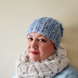 Шапка бини,узор цепи