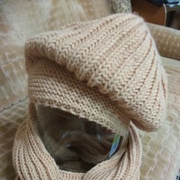 комплект шапочка и снуд