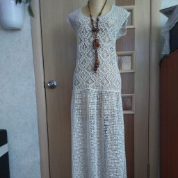 Льняное платье