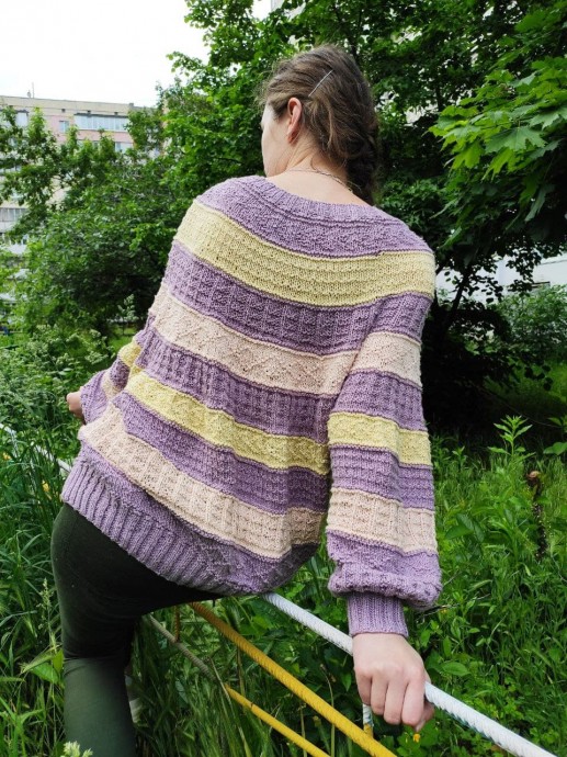 Весенний пуловер с острова Гернси