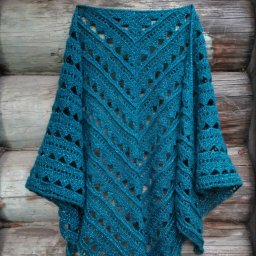 Шаль  синия.