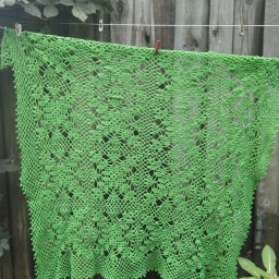 Зелёный плед.