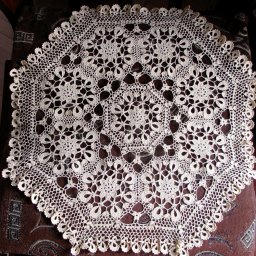 Салфетка крючком из мотивов.