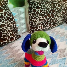 Радужный щенок