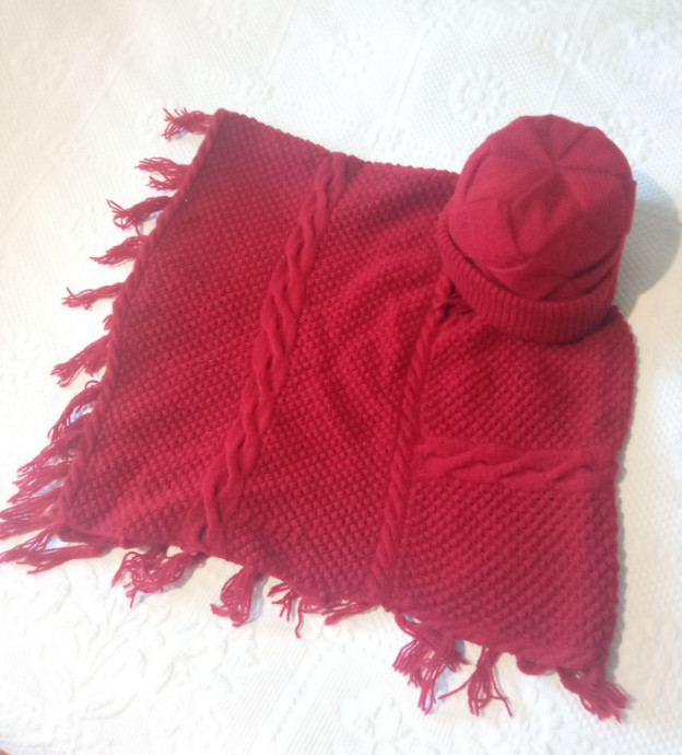 Шапка "Вишневый энтрелак"