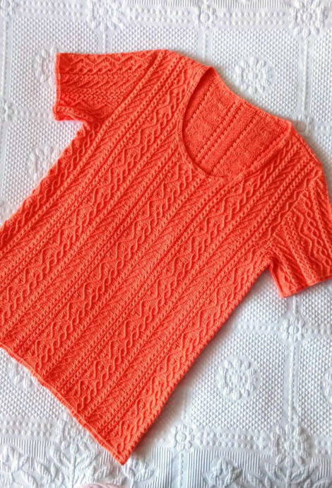 Летняя кофточка из пряжи Газзал Беби Коттон