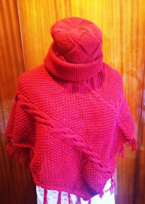 Шапка "Вишневый энтрелак"