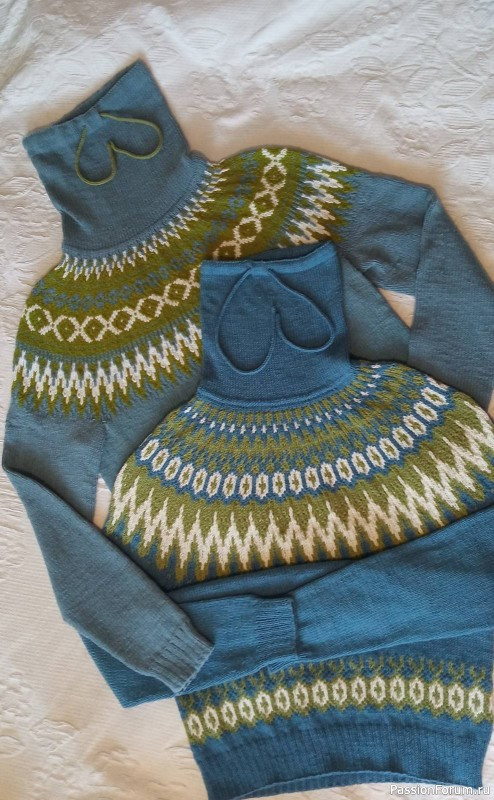 Две мужские толстовки в норвежском стиле Две мужские толстовки в норвежском стиле